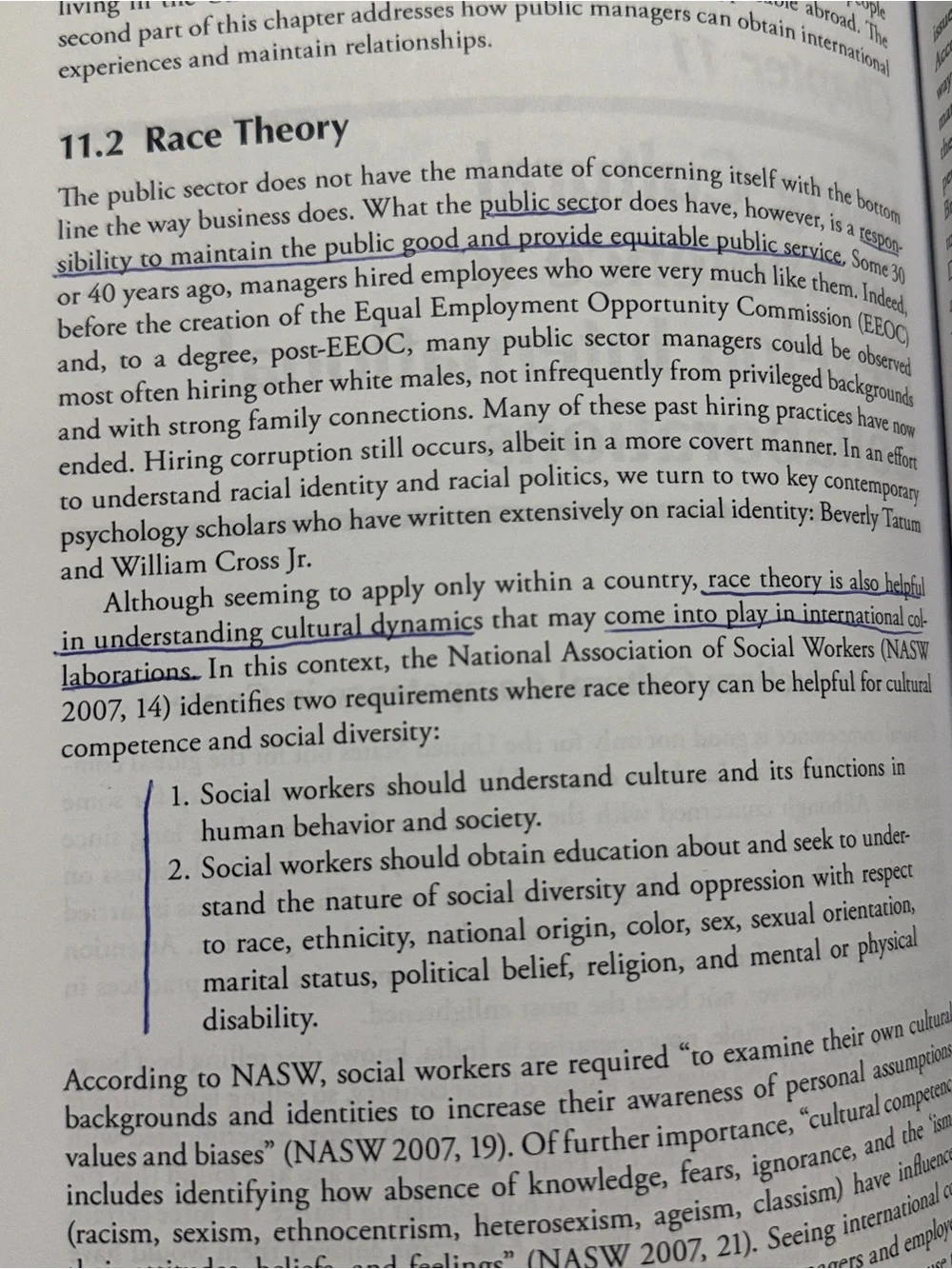Cultural Competence for Public Managers: Managing Diversity in Today' s World